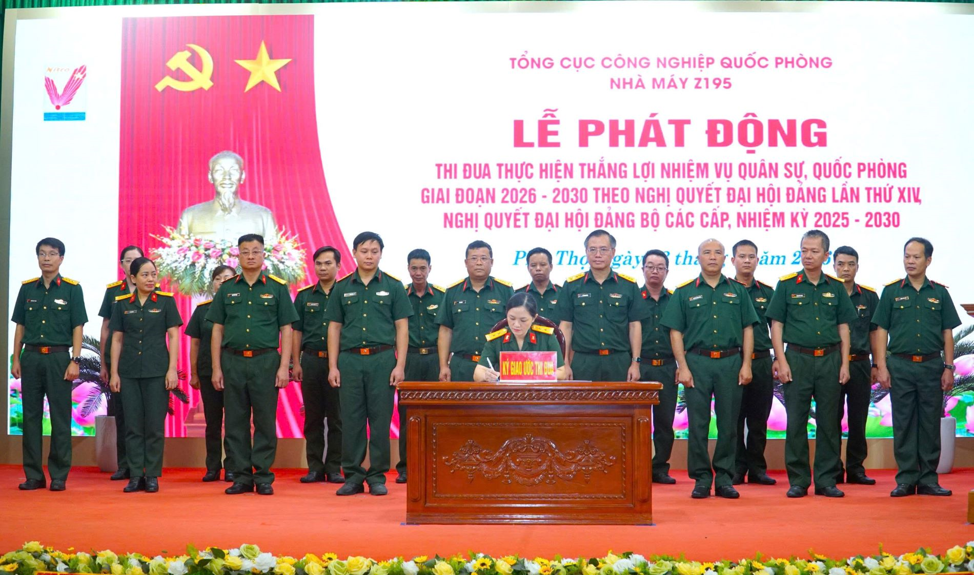 Nhà máy Z195 phát động phong trào thi đua thực hiện thắng lợi nhiệm vụ quân sự, quốc phòng 